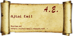Ajtai Emil névjegykártya